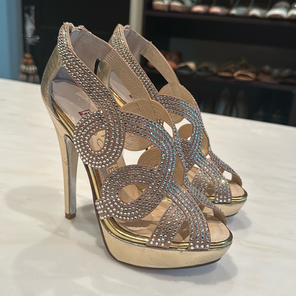 Rhinestone platform heels, E live from the red carpet collection